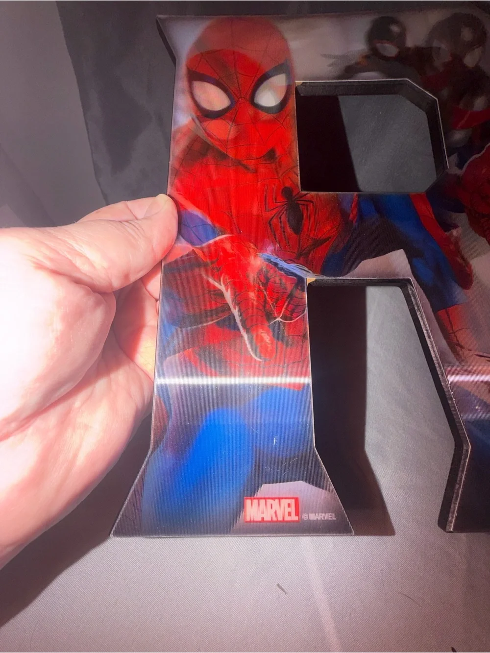 Marvel Spider-Man Multicolor Decorative Wall Letter